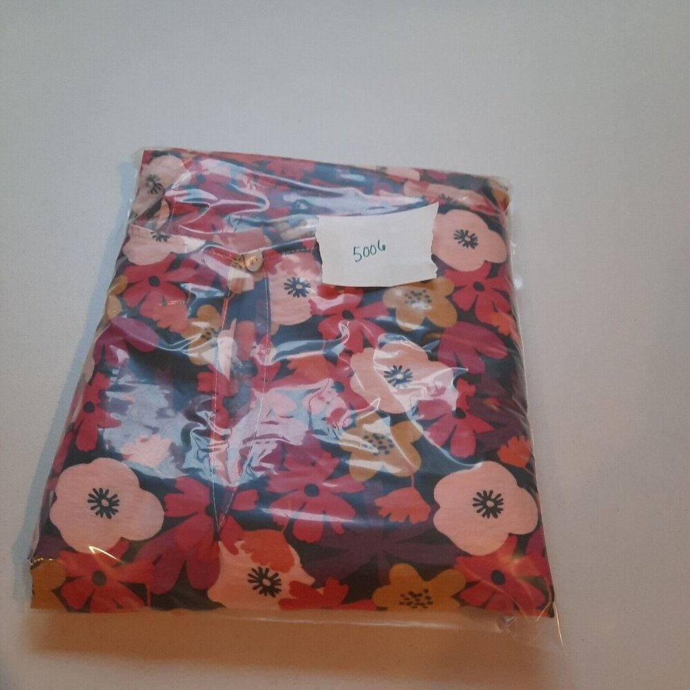Michelle McDowell Dress Womens Large Floral Rayon Puff Sleeve Boho Lagenlook - Picture 12 of 12